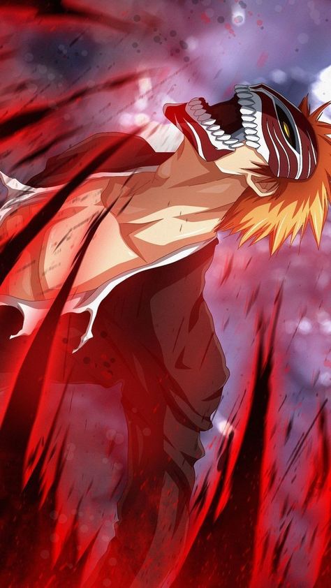 Ichigo Fanart, Ichigo Hollow Mask, Bleach Ichigo Bankai, Ichigo Kurosaki Wallpaper, Anime Fan Art, Kenpachi Zaraki, Bleach Anime Ichigo, Bleach Anime Art, Kurosaki Ichigo