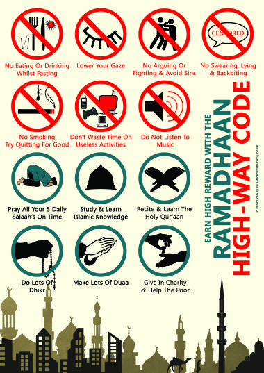 Ramadhaan highway Code - Dos And Donts Ablution Islam, Ramadan Is Coming, Ramadan Tips, Islam Ramadan, Ramadan Activities, Ramadan Greetings, Islam Religion, Ramadan Quotes, Islamic Posters