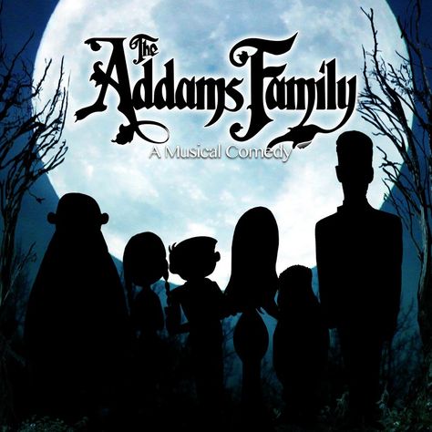 Addams Family Logo Halloween Addams Family, Family Hallway, Addams Family Poster, Addams Family Theme Party, Halloween Door Decorations Classroom, C4d Art, Addams Family Theme, Addams Family Musical, Stage Crew