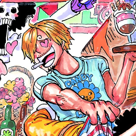 One Piece Aesthetic, One Piece Pfp, Edward Newgate, One Piece Pfps, Piece Icons, Photo Polaroid, Duos Icons, Sanji Vinsmoke, One Piece Crew