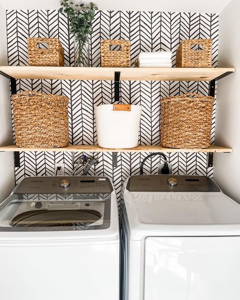 Boho Laundry Room, Boho Laundry, Laundry Room Decor Ideas, Floor Basket, Laundy Room, Laundry Room Update, House Laundry Room, Laundry Nook, Home Organization Ideas