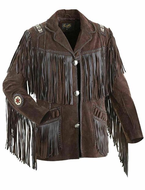 #New #Men #Handmade #Western #Leather #Wear #Cowboy #Fringed #Native #American #Coat #Jacket #Made_To_Order #Customized Wild West Clothes, Cowboy Leather Jacket, Mens Western Jackets, Cowboy Fringe, Punk Fabric, High Heel Cowboy Boots, Armadura Ninja, Leather Jackets Men, Western Jackets