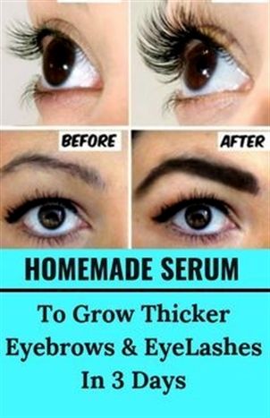 Thick Eyebrows And Eyelashes, Homemade Serum, Grow Eyebrows Thicker, Thicker Eyebrows, Eyebrows And Eyelashes, Beauty Hacks That Actually Work, Coffee Facial, Eyebrows Eyelashes, Glowing Radiant Skin