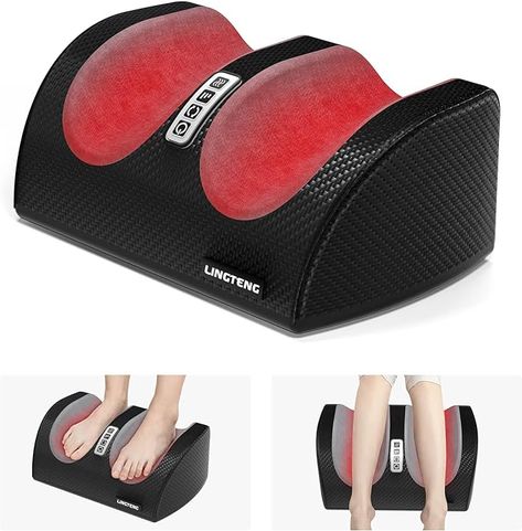 Amazon.com: LINGTENG Shiatsu Foot Massager Machine with Heat, Foot and Calf Massager with Massage Roller, Deep Tissue Massager for Plantar Fasciitis, Pain Relief, Promotes Blood Circulation : Health & Household Massager Machine, Foot Massager Machine, Calf Massage, Leg Massage, Ankle Weights, Back Massager, Massage Machine, Shiatsu Massage, Heat Therapy