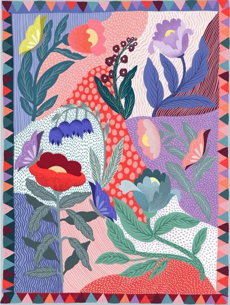 Behance Illustration, Adobe Fresco, Animals And Plants, 캐릭터 드로잉, Textile Designer, Art Et Illustration, Charcoal Drawing, Painting Designs, Flower Illustration