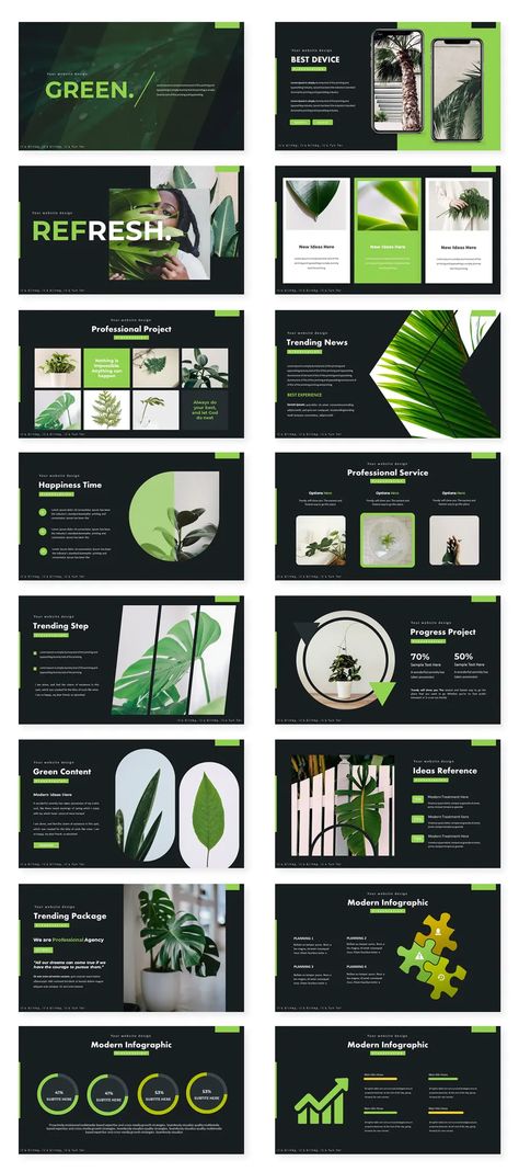 Green PowerPoint Presentation Template Aesthetic Green Ppt Template, Presentation Green Design, Powerpoint Layout Ideas Slide Design, Presentation Template Ideas, Creative Slides Presentation, Green Presentation Design, Sustainability Presentation, Creative Powerpoint Presentation Ideas, Powerpoint Presentation Design Ideas