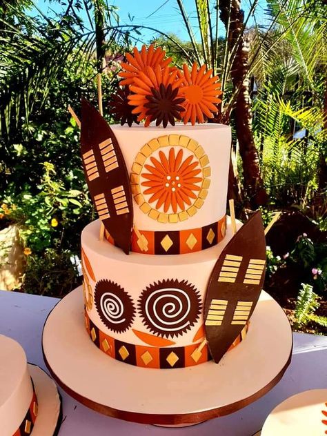 African traditional  wedding cake Traditional Cakes African, Traditional Wedding Cakes South Africa, Zulu Traditional Wedding Decor, African Party Decorations, Traditional Cakes Wedding African, Zulu Traditional Wedding Cakes, Traditional Wedding Cake Ideas, African Wedding Cakes, Zulu Traditional Wedding