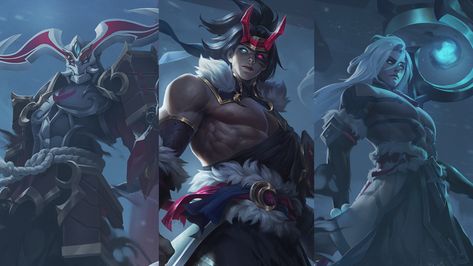 Snow Moon Kayn, Snow Moon, Skin Line, Splash Art, Riot Games, Big Thanks, The League, Special Thanks, Live Wallpapers