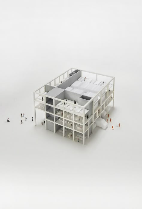 Karamuk Kuo Architects Karamuk Kuo, Architecture Drawing Presentation, Genius Loci, School Gym, Architectural Model, Arch Model, Architectural Models, Chicago Architecture, Social Housing