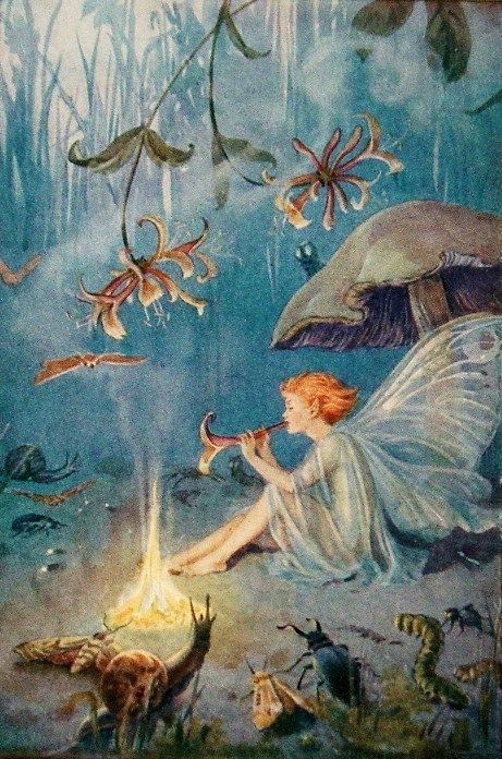 The Faerie Folk Margaret Tarrant, The Enchantress, 19 August, Fairy Illustration, Fairies Elves, Vintage Fairies, Fairy Magic, Flower Fairies, Fairytale Art