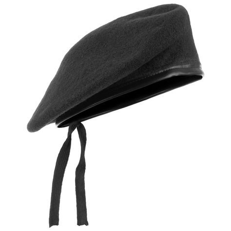 PRICES MAY VARY. These berets have been bought by Cadets, Ex Military, Film Companies, Re-enactors, Military Enthusiasts to name but a few. This Beret is 100% Wool. Leather Banded. This Beret is a reproduction of the British Military Beret. Although designed for Cadets, Re-enactors and old soldiers, this item also make a fantastic fashion item. These berets have been bought by Cadets, Ex Military, Film Companies, Re-enactors, Military Enthusiasts to name but a few. This Beret is 100% Wool. Leather Banded. This Beret is a reproduction of the British Military Beret. Although designed for Cadets, Re-enactors and old soldiers, this item also make a fantastic fashion item. Army Beret, Military Beret, Black Berets, Beret Black, French Outfits, Png Outfits, Tactical Armor, Black Beret, Pink Baseball Cap