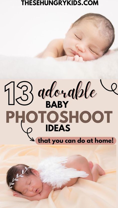 Looking for a budget friendly DIY photoshoot for your baby? These photoshoot ideas and tips will help you grab the perfect pictures of your newborn - even for monthly photos as they grow! Baby Photoshoot At Home, Two Month Old Baby, Six Month Old Baby, 8 Month Baby, Tiny Home Layout, Diy Photoshoot, Baby Photography Poses, Photoshoot At Home, One Month Baby