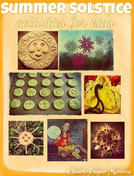 Summer Solstice Activities for Kids Midsummer Activities, Solstice Activities For Kids, Pagan Preschool, Solstice Activities, Midsummer Solstice, Summer Equinox, Summer Solstice Ritual, Summer Solstice Party, Witch Life