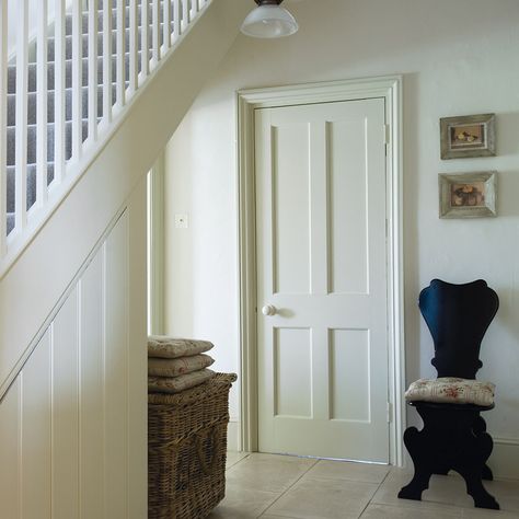 Farrow and Ball James White paint Edwardian Colours, Painting Carpet, Best White Paint, Off White Paints, Perfect Paint Color, Farrow And Ball Paint, James White, Farrow And Ball, Hallway Ideas Colour