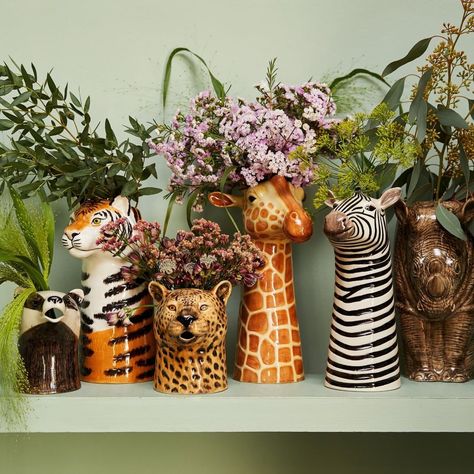 Liberty London on Instagram: “🐆A dose of animal magic to light up your feed via @Quail_Ceramics! Tell us below which animal and floral combo you would have in your home?” Animal Magic, Keramik Design, Liberty London, Ceramic Animals, Funky Furniture, Decoration Inspiration, Dream House Decor, Clay Crafts, Ceramic Art