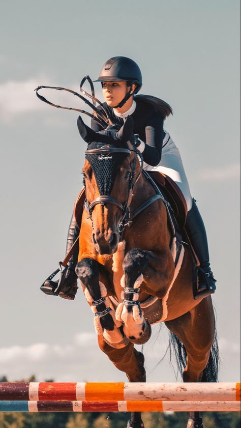 Horse Jumping Photography, Show Jumping Aesthetic, Showjumping Photography, Person Riding Horse, Horse Riding Photography, Showjumping Aesthetic, Jumping Aesthetic, Yard Aesthetic, Aesthetic Horse Riding