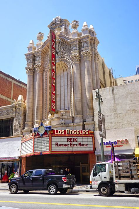 The Los Angeles Theatre is a 2,000 seat historic movie palace at 615 S. Broadway in the historic Broadway Theater District in Downtown Los Angeles. From Wikipedia Los Angeles Theater, Kids Theatre, California Movie, Westwood Los Angeles, Cinema Architecture, Historic Theater, Paramount Theater, Theater District, Kids Theater