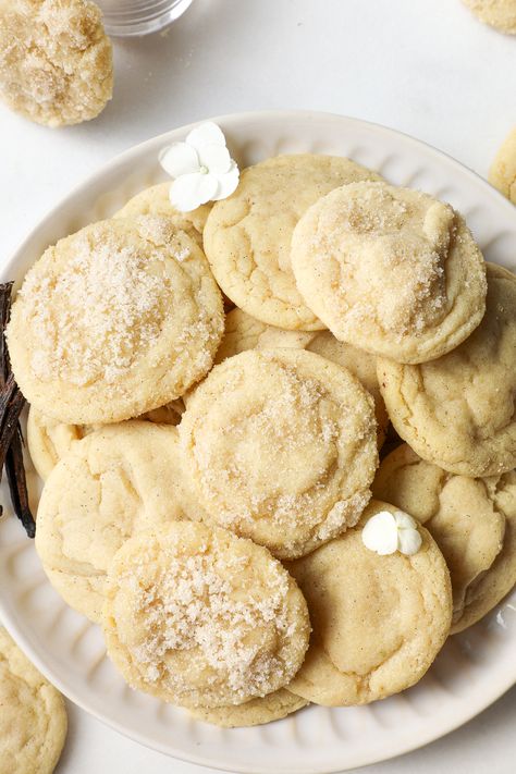 Vanilla Bean Cookies Vanilla Bean Cookies, Bean Cookies, Vanilla Bean Sugar, Crispy Chocolate Chip Cookies, Salted Pretzel, Vanilla Bean Powder, Vanilla Beans, Vanilla Bean Ice Cream, Bean Seeds