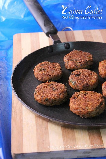 Red Kidney Bean Patties Rajma Tikki Recipe, Bean Patties, Flexitarian Recipes, Clean Meals, Red Kidney Beans, Cutlets Recipes, Kidney Bean, Asian Snacks, Veggie Food