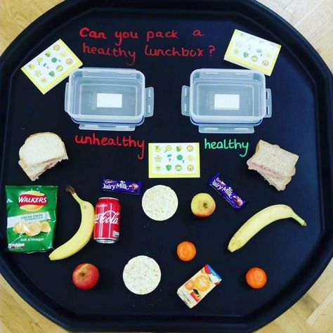 Olivers Vegetables, Preschool Healthy Eating, Healthy Food Activities, Healthy And Unhealthy Food, Tuff Spot, Continuous Provision, Eyfs Activities, Food Activities, Nursery Activities