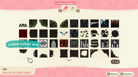 Dark Cobblestone, Path Animal Crossing, Cobblestone Path, Acnh Codes, Acnh Ideas, Inspiration Photos, Theme Ideas, Animal Crossing, Nintendo Switch