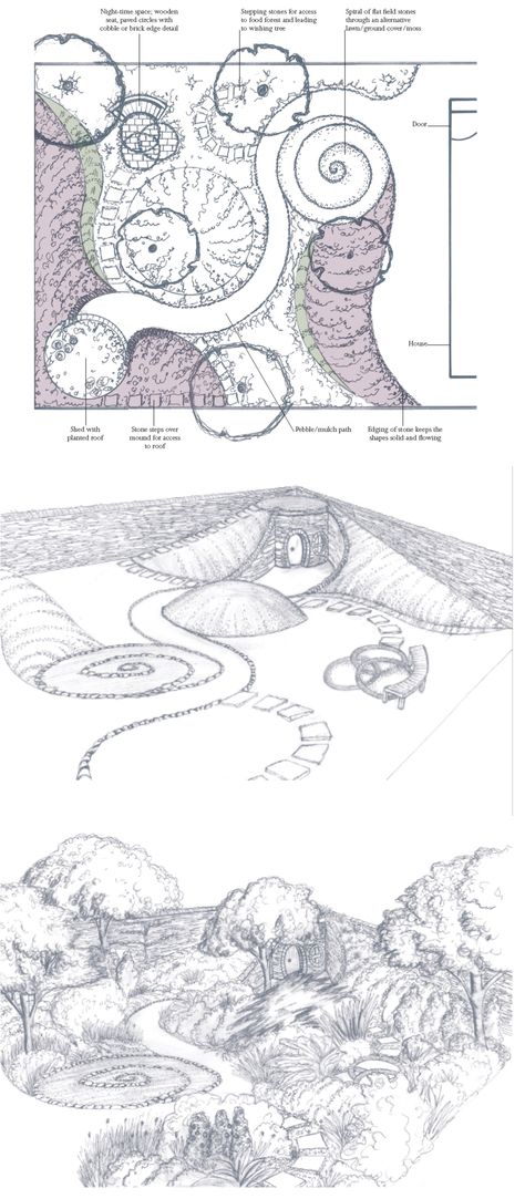 Medium garden example 2 by Mary Reynolds Mary Reynolds Garden, Mary Reynolds Garden Design, Garden Ideas Decoration, Fairy Plants, Mary Reynolds, Vertical Herb Gardens, Outdoor Eating Area, Irish Garden, Landscape Design Drawings