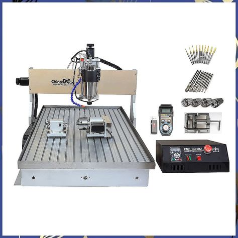 CNC Router 6090 4Axis 2.2KW Metal 3D STL Carving Woodworking Machine Mach3 USB Metal MACH3 USB Water Milling Engraving Machine Woodworking Cnc Machine, Plastic Moulding, Cnc Router Machine, Router Machine, Milling Machines, Water Mill, Wood Router, Woodworking Machine, Engraving Machine