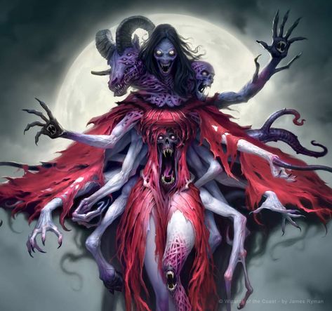 MtG: Eldritch Moon -Abolisher of Bloodlines-detail by JamesRyman on DeviantArt Eldritch Moon, Mtg Art, Eldritch Horror, Creepy Horror, Art Ancien, Cosmic Horror, Scary Art, Monster Design, Magic Art