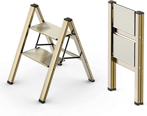 Closet Step Ladder, Closet Step Stool, Kitchen Step Ladder, Folding Stairs, Kitchen Step Stool, Metal Steps, Folding Step Stool, Folding Ladder, Retro Room