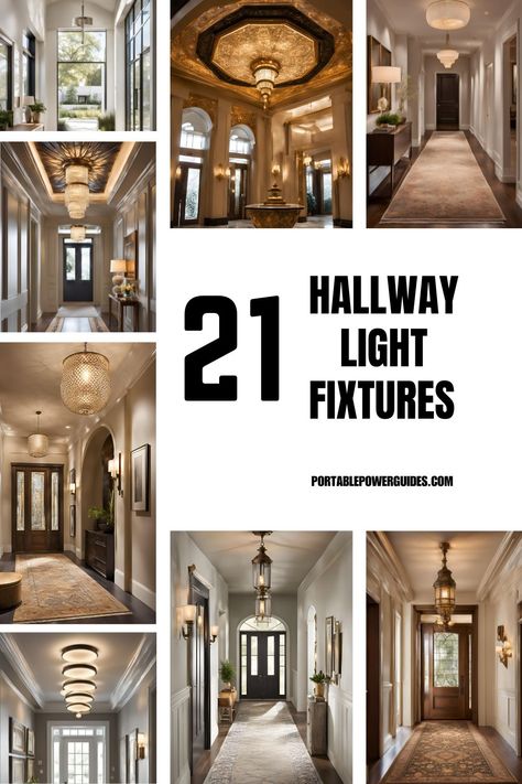 Creative hallway lighting ideas featuring pendant, ceiling, and wall lights for stylish home interiors. Unique Hallway Lighting, Stair Hallway Lighting, Long Hall Lighting Ideas, Over The Stairs Lighting, Long Ceiling Light Fixture, Hallway Pendant Lighting Ideas, Entry Hall Light Fixtures, Hall Lighting Ideas Hallways, Hall Lighting Ideas Ceilings