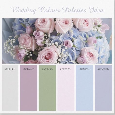 Banquet Color Palette Wedding Color Palette Pastel, Wedding Theme Color Schemes, Samantha Wedding, Flower Chart, Pallet Wedding, Color Mixing Chart, Spring Palette, Color Schemes Colour Palettes, Favorite Paint Colors