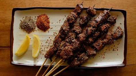 Uyghur spicy beef skewers recipe : SBS Food Beef Skewers Marinade, Kazakhstan Food, Islamic Beliefs, Kunming China, Beef Heart, Beef Skewers, Best Chinese Food, Sbs Food, Skewer Recipes