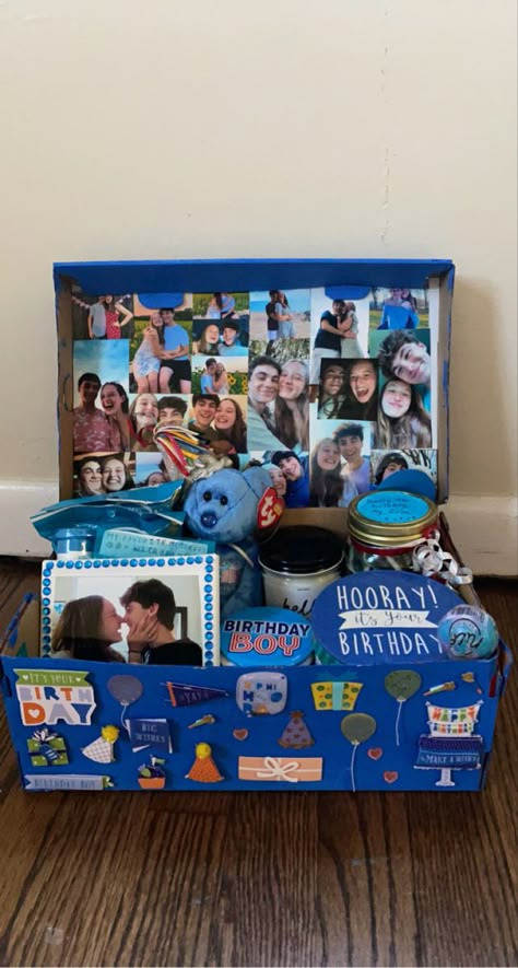 Blue Gift For Boyfriend, 18th Birthday Presents For Boyfriend, Birthday Presents For Boyfriend 18th, Blue Gifts For Boyfriend, 18th Birthday For Boyfriend, Gifts For Boyfriend 18th Birthday, Boyfriends 18th Birthday Ideas Gift, Blue Gift Box Ideas For Boyfriend, Blue Gift Box Ideas Birthday