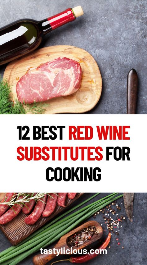 substitute for red wine cooking | red wine substitute for stew | red wine substitute bolognese | Best Substitutes For Red Wine | summer dinner recipes | healthy lunch ideas | dinner ideas | breakfast ideas | easy healthy dinner recipes Red Wine To Cook With, Substitute For Red Wine In Cooking, Cooking Wine Guide, Dry Red Wine For Cooking, Red Wine Substitute For Cooking, Best Red Wine For Cooking, Wine Substitute In Cooking, Red Wine Recipes Cooking, Red Wine For Cooking