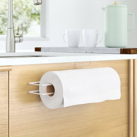 Mounted Paper Towel Holder, Paper Towel Holders, Magnetic Paper, Countertop Organization, Towel Holders, Cabinet Accessories, Magnetic Wall, Metal Surface, Adhesive Paper