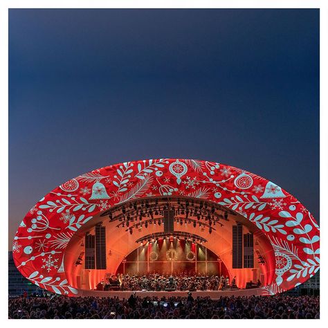 The Rady Shell has a unique organic quality due to the use of PTFE tensile fabric. You can hear all the different sound balances which allows the orchestra members to perform the way you would in a concert hall, not an outdoor venue. View project: https://fabritecture.com/project/the-shell-san-diego-symphony/ Outdoor Concert Stage Design, Fabric Architecture, Shell Structure, Concert Stage Design, Technical Design, Concert Venue, Concert Stage, Outdoor Concert, Architectural Projects