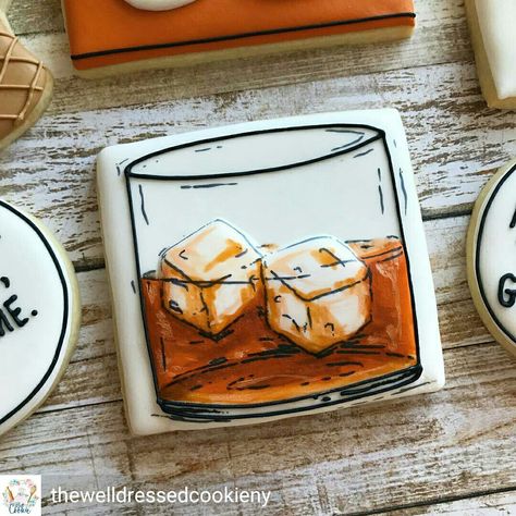 Drink ice food whiskey cubes glass Royal Icing Cookies For Men, Whiskey Glass Cookies, Whiskey Cookies Decorated, Artsy Boyfriend, Gemstone Cookies, Bachelor Party Cookies, Whiskey Cookies, Flooded Cookies, Flooding Cookies