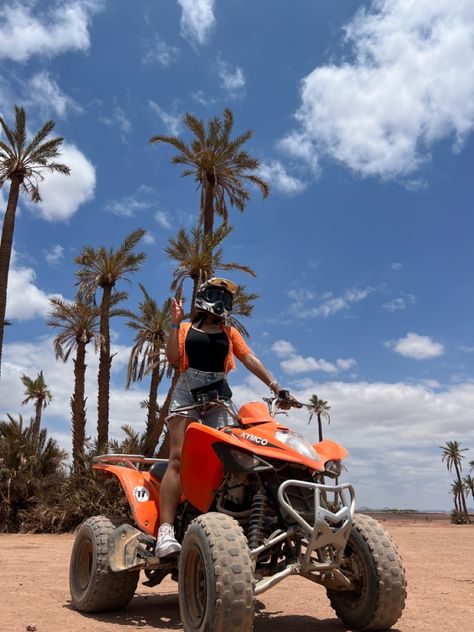 #quadbike #bike #orange #desert #shorts Quad Bike Morocco, Morocco Vacation, Vacation Instagram, Inspi Photo, Quad Biking, Quad Bike, Instagram Photo Ideas Posts, Holiday Pictures, Vacation Pictures