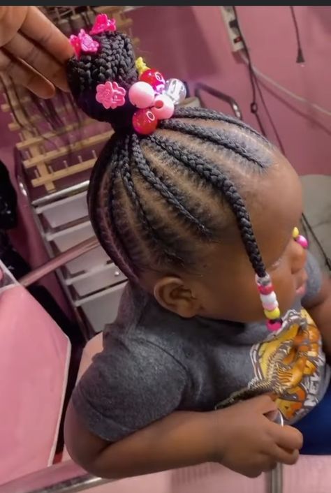 Braid Hairstyles For Toddler Girls Black, Little Black Girls Ponytails Kid Hair, Toddler Hairstyles Girl African American Braids With Beads, Hairstyles For 4 Year Girl Black, Braided Toddler Hairstyles Black, Braid Styles For Toddler Girls Black, Toddler Feed In Braids, Toddler Braid Styles With Beads, Toddler Girl Braided Hairstyles Black