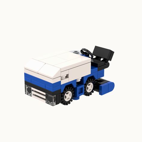 DAY 2 - LEGO MOC ADVENT CALENDAR Today I'm featuring a LEGO Zamboni MOC. This little contraption is a vital object for ice skating tournaments and ice hockey matches. Between all the fights, falls and energy on the rink, this little machine comes between breaks to clean and resurface the ice for a smoother skating experience. Designed by The Bobby Brix Channel in 2023. Follow me for more LEGO MOCs! #lego #zamboni #machine Lego Hockey, Lego Mocs, Today Calendar, Calendar 2023, Lego Moc, Cool Lego, Lego Sets, Ice Hockey, The Ice