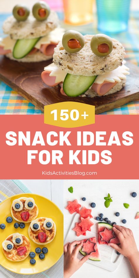 Never run out of snacks with this massive list of ideas that kids love, including quick after school snacks, ideas for picky eaters, toddler snacks & more! Quick After School Snacks, School Snacks Ideas, Snack Ideas For Kids, Snacks List, Kid Snacks, Snacks Ideas, Fun Snacks For Kids, Cute Snacks, Toddler Snacks