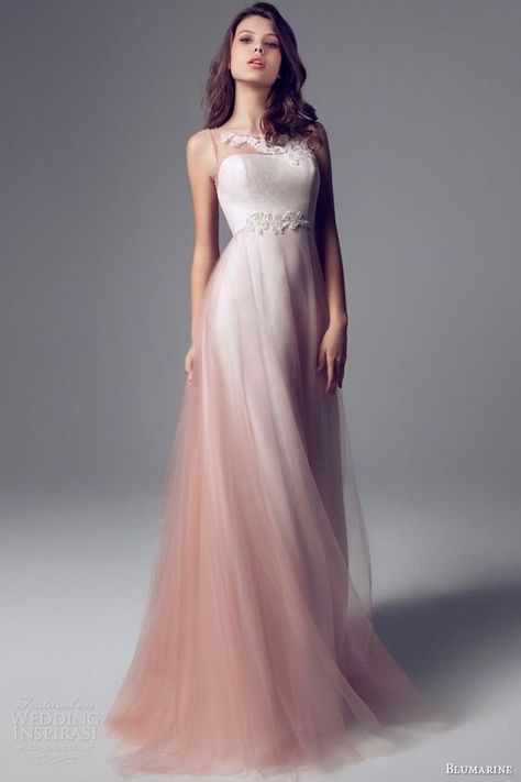 Ombre Wedding Dress, Illusion Wedding Dress, Ombre Wedding, Wedding Dresses 2014, Pink Wedding Dress, فستان سهرة, Colored Wedding Dresses, Gorgeous Gowns, Beautiful Gowns