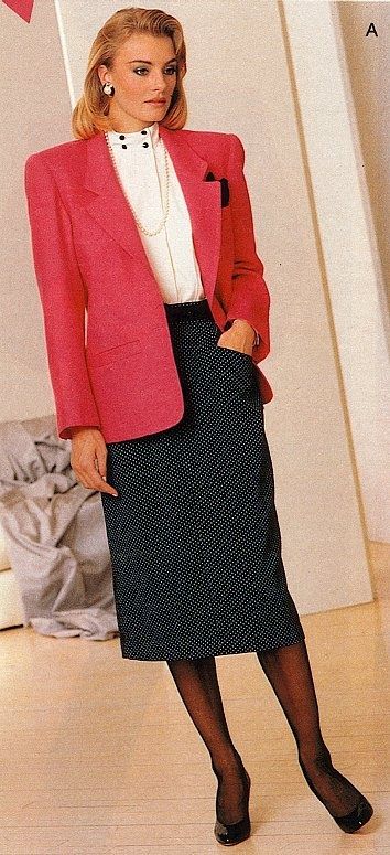 80s style professional business attire 80s Women, Business Outfits Women, 80s Style, 1980s Fashion, Elegant Dresses For Women, Work Wear Women, Womens Fashion For Work, Business Attire, Japanese Women