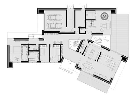 Minimal House Plan, Modern Minimal House, Concrete House Plans, Concrete House Design, Luxury Floor Plans, Brutalism Architecture, Minimal House, Concrete Houses, Compact House