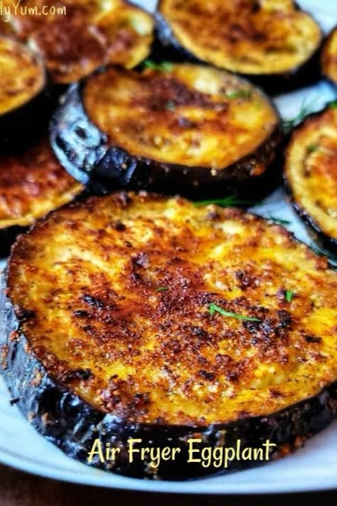 Air Fryer Eggplant Recipes Healthy, Keto Eggplant Recipes Air Fryer, Airfryer Eggplant Parmesan, Oven Fried Eggplant Recipes, Aubergine Recipe Air Fryer, Eggplant Recipes Airfryer, Air Fryer Aubergine Recipes, Japanese Eggplant Recipe Air Fryer, Crispy Eggplant Air Fryer