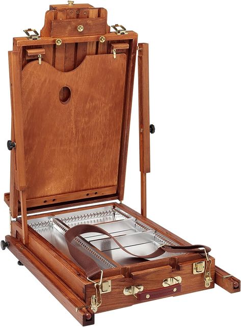 Amazon.com: Safari Deluxe Artist Quality French Easel - Portable with Storage Sketch Box, Adjustable Height, Wooden Paint Pallete and Shoulder Strap - Walnut Stain French Easel, Paint Pallete, Painting Easel, Sketch Box, Paint Drawing, Walnut Stain, Arts And Crafts Supplies, Amazon Art, Sewing Stores