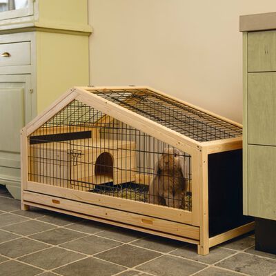 Beeztees Indoor Rabbit Cage Mex Wood 116x54x65.4 cm, Indoor Rabbit Cage, Indoor Rabbit, Rabbit Cage, Small Animal Cage, Small Animal Supplies, Animal Habitats, Awesome Bedrooms, Guinea Pigs, Small Pets