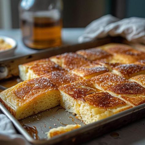 Sheet Pan Pancakes Pancakes In A 9x13 Pan, Cake Pan Pancakes, Pancake Mix Sheet Pan Pancakes, Cheesy Baked Chicken, Sheet Pan Pancakes, Pan Pancakes, Spicy Steak, Creamy Grits, Work Food