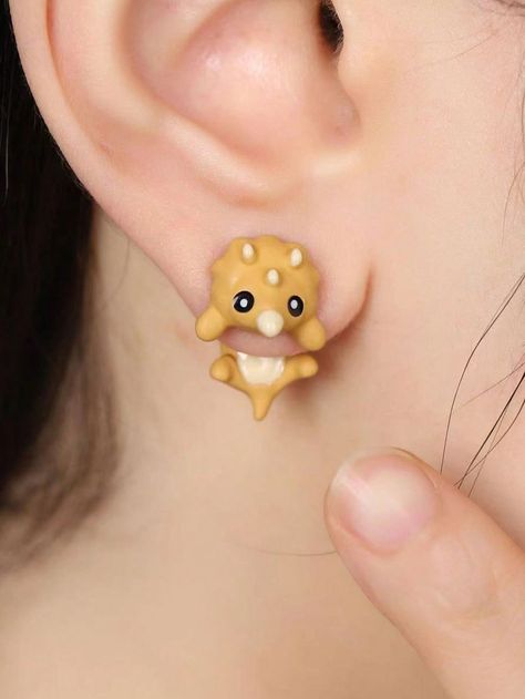 1pair Cute Animal Cartoon & Comic Earrings Suitable For Everyday Wear Or As Birthday PresentI discovered amazing products on SHEIN.com, come check them out! Comic Earrings, Cute Animal Cartoon, Abs Women, Animal Cartoon, Stud Earrings For Women, Watches Women Fashion, Kids Sleepwear, Kids Beachwear, Amazing Products