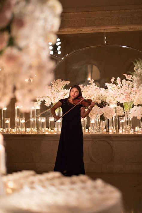 Violinist At Wedding, Wedding Violinist, Cassie Core, Opulent Wedding, Ceremony Photography, Timeless Color Palette, Branding Inspo, Wedding Inside, Wedding Entertainment